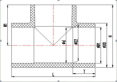 PVC Plastic Pipe Tee with High Pressure Fittings